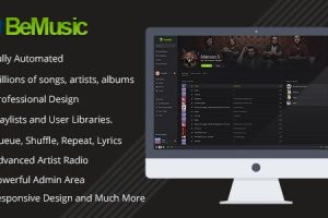 BeMusic v.3.1.2 – 音乐流媒体引擎PHP脚本源码破解版下载