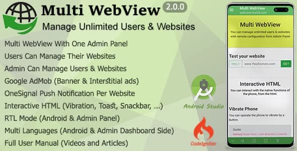 Multi WebView + Admin Panel v3.2.0 源码下载_芒果运营