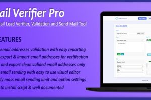 Email Verifier Pro v4.7.1 – 批量电子邮件地址验证，邮件发送者和电子邮件潜在客户管理工具源码下载