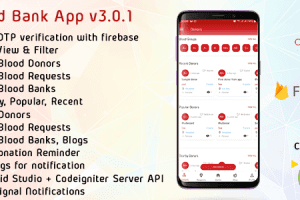 Blood Bank App With Admin Panel & Material Design v.3.0.1 血库应用程序源码下载