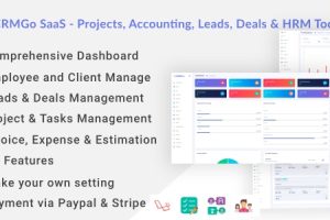 CRMGo SaaS v6.9 – 项目、会计、销售线索、交易和人力资源管理工具源码下载