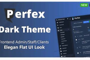 Perfex CRM Dark Theme v1.2.3 Perfex CRM暗黑主题源码下载