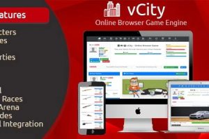 vCity v.2.8 浏览器在线游戏引擎源码免费下载
