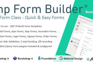 PHP Form Builder v.5.3 拖放表单生成器源码下载