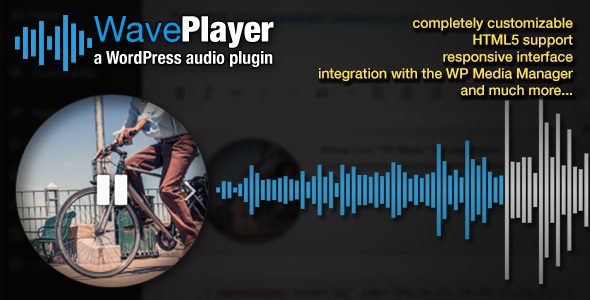 WavePlayer v3.6.4 带有波条和播放列表的WordPress 音频播放器插件下载