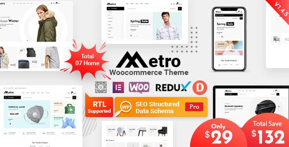 Metro v.2.10.0 – Woo 的最小 轻量级WordPress 电商主题下载