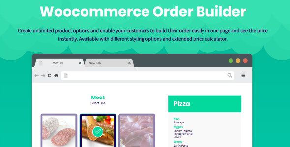 WooCommerce Order Builder v1.1.5 组合产品和额外选项插件下载