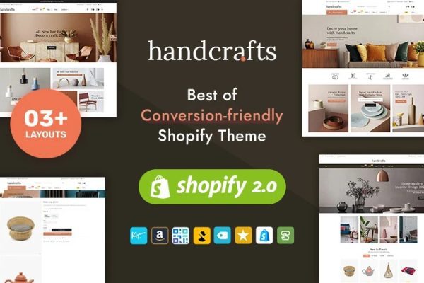 Handcrafts v2.0 家居装饰和室内家具 Shopify 响应式主题下载