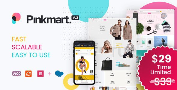 Pinkmart v3.6.0 – WooCommerce 的 AJAX 主题下载