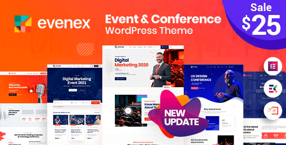 Evenex 1.9.0 – 活动会议WordPress主题