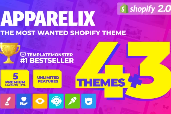 Apparelix v2.0 – 简洁多用途 Shopify 主题下载