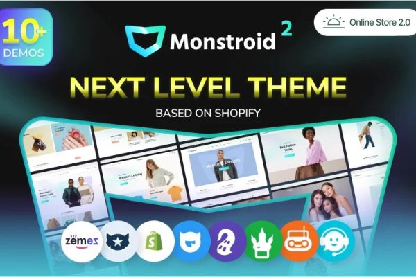 Monstroid 2 – 多用途 Shopify Sections 最小主题模板 Monster主题下载