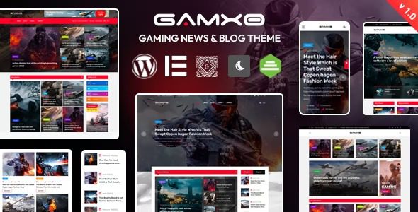 Gamxo v.1.4 WordPress 游戏新闻和博客主题下载