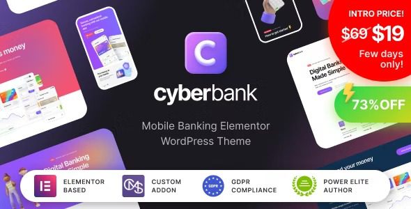 Cyberbank v1.0.2 商业和金融 WordPress 主题
