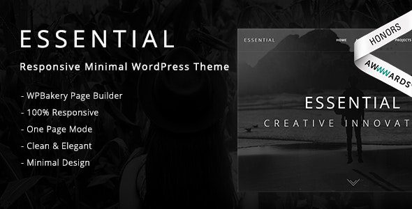 Essential v3.0 响应式最小 WordPress 主题下载