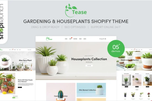 Tease – 园艺和室内植物 Shopify 主题下载