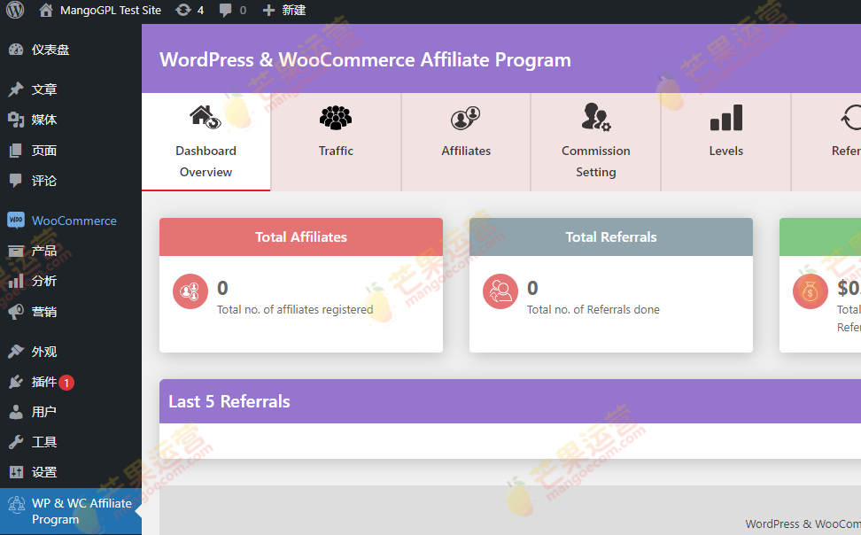 WordPress & WooCommerce Affiliate Program 联盟营销插件破解版下载