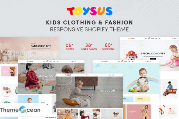 Toysus – 儿童玩具和服装响应式 Shopify 主题下载