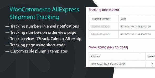 WooCommerce AliExpress Shipment Tracking v1.1.11 速卖通物流追踪信息同步插件下载