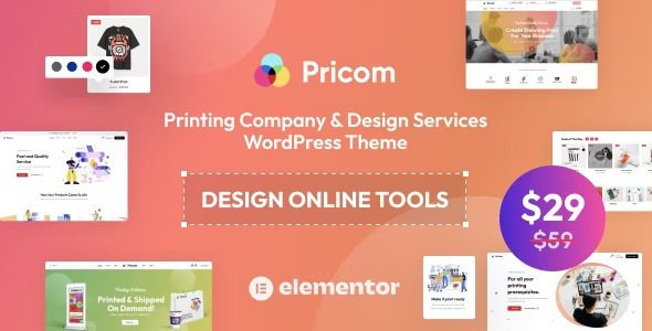 Pricom v.1.1.1 印刷公司和设计服务 WordPress 主题下载