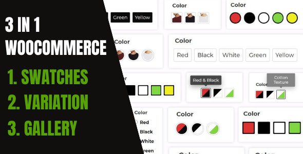 WooCommerce Variation Swatches And Additional Gallery v4.0.3 颜色图片变体显示插件下载