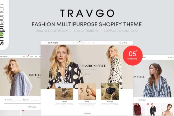 Travgo – 时尚多用途 Shopify 主题模板下载