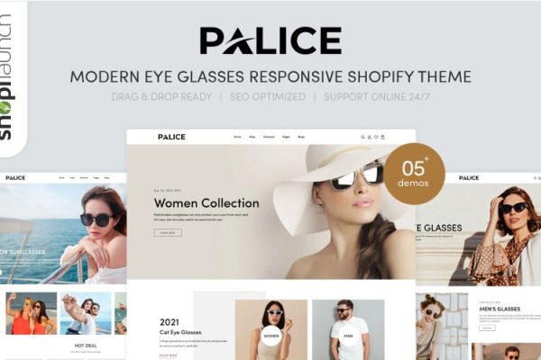 Palice – 现代眼镜响应式 Shopify 主题模板下载