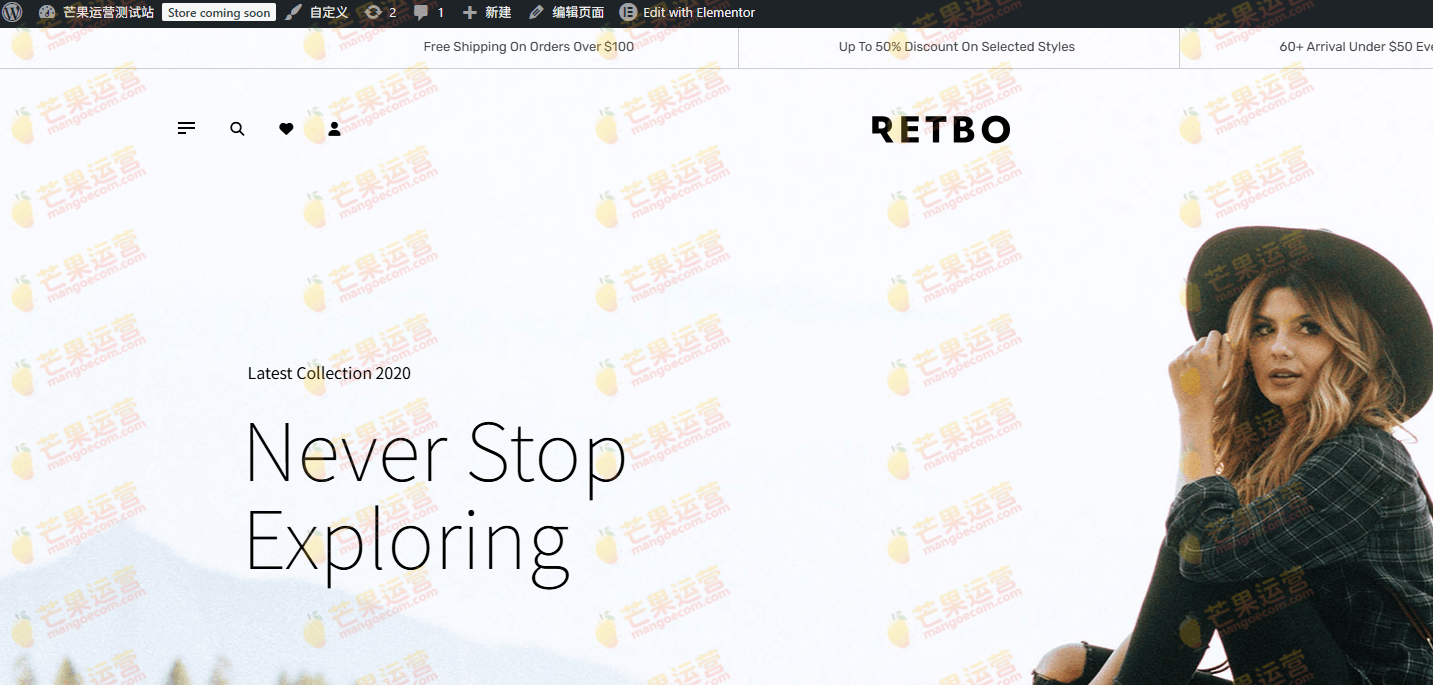 Retbo 最小的 WooCommerce WordPress 主题破解版下载