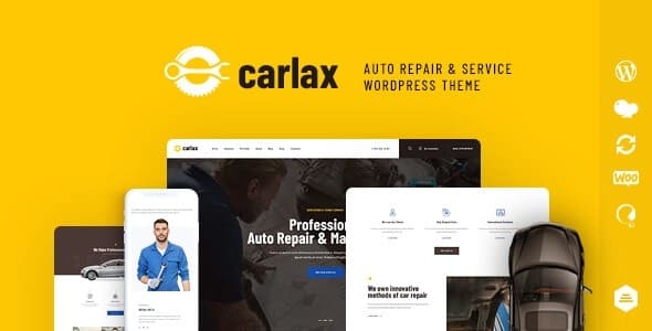 Carlax v1.0.7 汽车零件商店和汽车服务 WordPress 主题下载