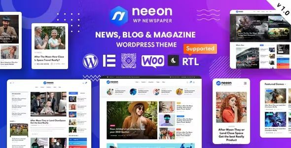 Neeon v.2.3 WordPress 新闻杂志主题下载