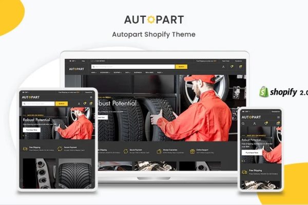 Autopart- 汽车零件及配件Shopify 主题模板下载