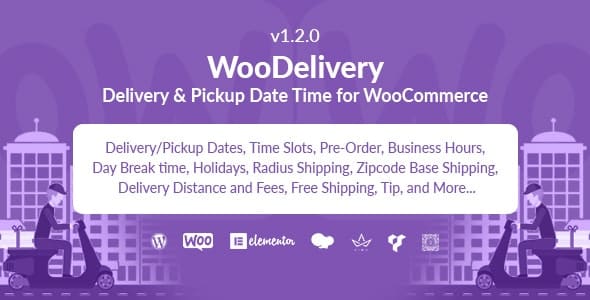 WooDelivery Delivery & Pickup Date Time for WooCommerce v1.4.0 WooCommerce 的交货和取货日期时间插件下载