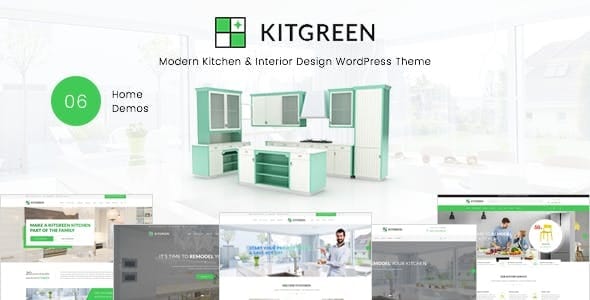 KitGreen v3.0.1 – 现代厨房和室内设计 WordPress 主题下载