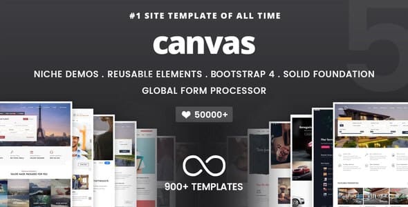 Canvas v6.6.2 多用途 HTML5 模板下载