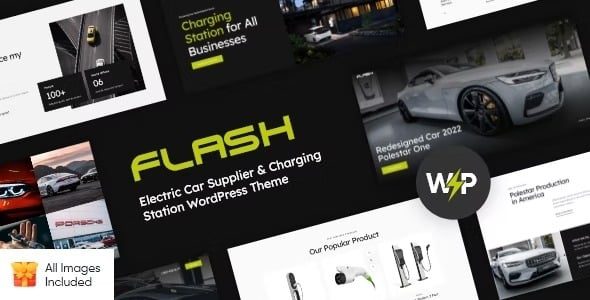 The Flash v1.0 – 电动汽车供应商和充电站 WordPress 主题下载