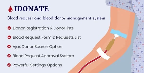 IDonatePro v.2.0.0 献血、请求和捐赠者管理 WordPress 插件下载
