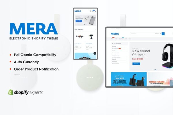 Mera v1.0.0 – 电子产品响应式 Shopify 主题下载