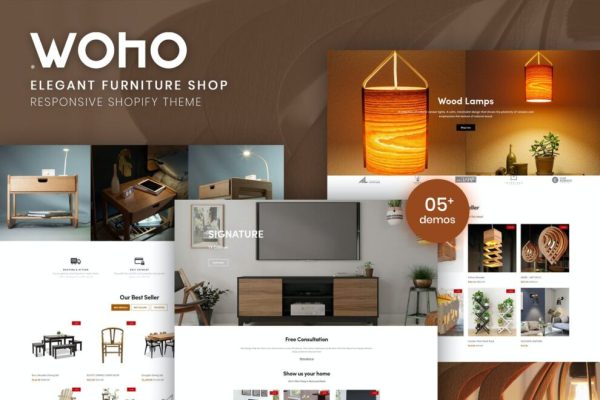 Woho v1.0.0 – 优雅的家具店Shopify主题下载