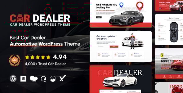 Car Dealer v.6.2.0 汽车 响应式WordPress 主题下载