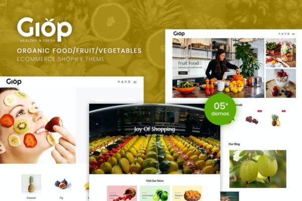 Giop v1.0.0 – 有机食品/水果/蔬菜电子商务购物主题下载