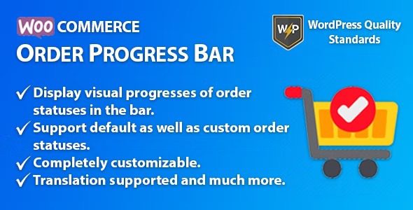 WooCommerce Order Progress Bar | Order Tracking v1.0.2 订单追踪插件下载