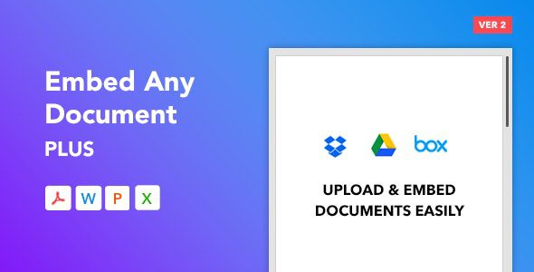 Embed Any Document Plus v2.8.1 – WordPress插件下载