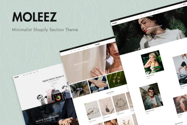 Moleez v3.0.0 – 极简主义的Shopify主题下载