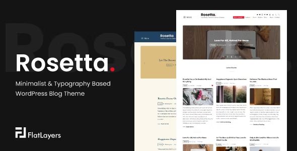 Rosetta v1.3 – 基于极简主义和排版的WordPress博客主题下载