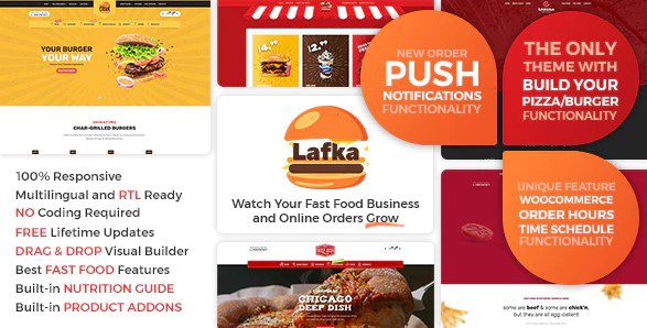 Lafka v4.3.3 汉堡&比萨交付的WooCommerce主题下载