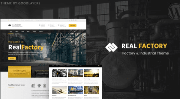 Real Factory v1.4.3 – 工厂/工业/建筑WordPress主题下载