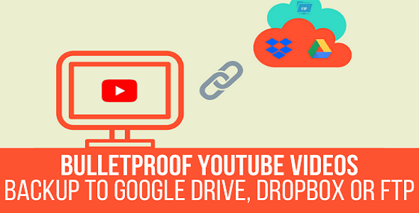 Bulletproof YouTube Videos v1.2.5 – 备份到 Google Drive、Dropbox、OneDrive、Amazon S3、FTP插件下载