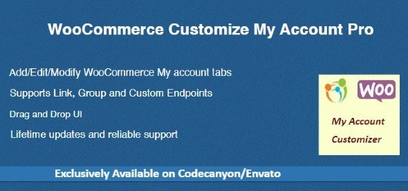 WooCommerce Customize My Account Pro v1.6.0 自定义我的账户页面插件下载