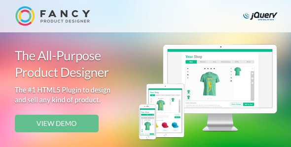 Fancy Product Designer | jQuery v5.3.1 DIY自主设计定制产品PHP源码下载