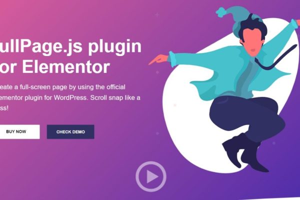 fullPage.js plugin for Elementor v2.0.5 全屏网站插件下载